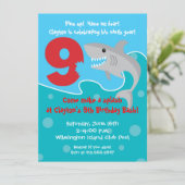 Invitation La morsure de requin invitent la 9ème fête (Debout devant)