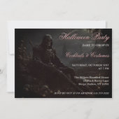 Invitation La Mort Suit L'Invitation Du Parti Halloween (Devant)