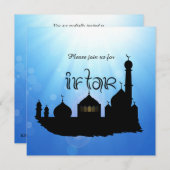 Invitation La mosquée de l'Aïd Moubarak avec ses rayons de so (Devant / Derrière)