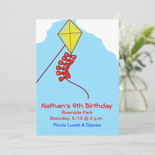 Invitation La mouche veneze un cerf-volant invite (Debout devant)