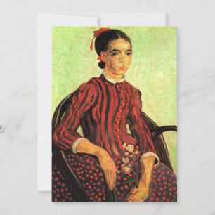 Invitation La Mousmé, assise de Vincent van Gogh