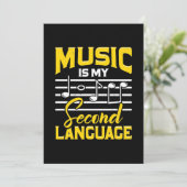 Invitation La musique enseignante est ma langue seconde (Debout devant)