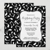 Invitation La musique note l'invitation orientée de fête (Devant / Derrière)