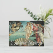 Invitation La naissance de Vénus - art classique par (Debout devant)