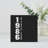 Invitation La naissance des légendes 1986 34 e anniversaire C (Debout devant)