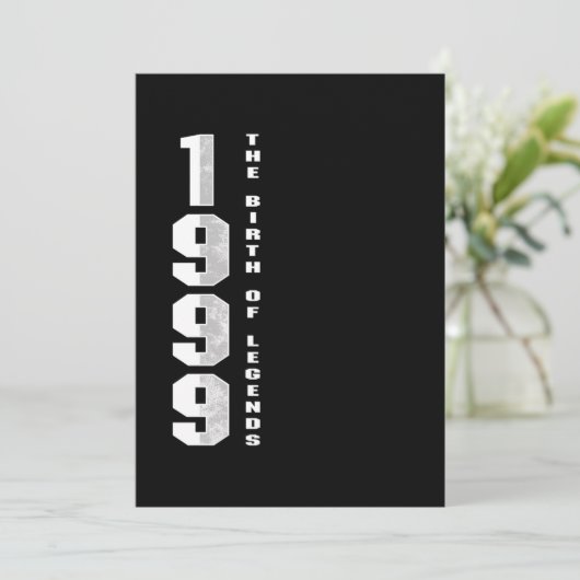 Invitation La naissance des légendes 1999 21 e cadeau d'anniv (Debout devant)