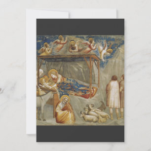 Invitation La Nativité de Jésus Christ par Giotto