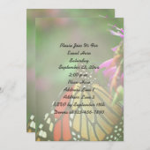 Invitation La nature des papillons monarques (Devant / Derrière)