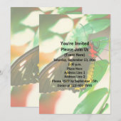 Invitation La nature des papillons noirs (Devant / Derrière)