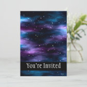 Invitation La Nébuleuse de l'espace de voyage fantastique (Debout devant)