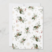 Invitation La neige en amour Fête des mariées d'hiver (Dos)