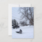 Invitation la neige. l'hiver. (Devant)