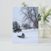 Invitation la neige. l'hiver. (Debout devant)