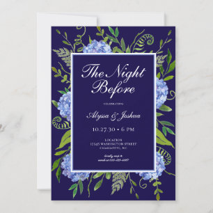 Invitation La Nuit Avant Blue Hydrangea