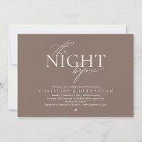 La Nuit Avant, Dîner de Répétition de Mariage Mode