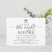 Invitation La Nuit Avant, Dîner de Répétition de Mariage Mode (Debout devant)