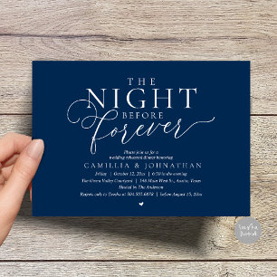 Invitation “La Nuit Avant Forever” Dîner de Répétition Modern