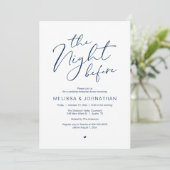Invitation La nuit avant la fête de répétition Mariage romant (Debout devant)