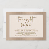 Invitation La nuit avant la répétition classique du Mariage n (Devant)