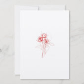 Invitation La Nuit Avant La Répétition Des Mariages Rouges Mo (Dos)