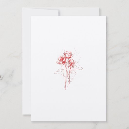 Invitation La Nuit Avant La Répétition Des Mariages Rouges Mo (Dos)