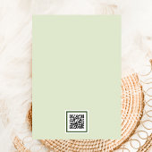 Invitation La nuit avant le code QR de Blue Hydrangea