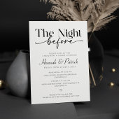 Invitation La Nuit Avant Le Dîner De La Répétition