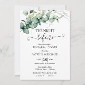 Invitation La Nuit Avant Le Dîner De La Répétition (Devant)