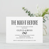 Invitation La Nuit Avant Le Dîner De La Répétition De L'Infin (Debout devant)