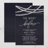 Invitation La Nuit Avant Le Dîner De La Répétition Mariage (Devant / Derrière)