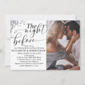 Invitation La Nuit Avant Le Dîner De La Répétition Photo (Devant)