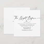 Invitation La Nuit Avant le Dîner de Répétition (Devant / Derrière)
