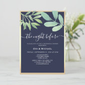 Invitation La Nuit Avant Le Dîner De Répétition Bleue De La M (Debout devant)