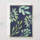 Invitation La Nuit Avant Le Dîner De Répétition Bleue De La M (Dos)