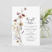 Invitation La Nuit Avant Le Dîner De Répétition Boho (Debout devant)