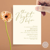 La Nuit Avant le Dîner de Répétition de Mariage Ro