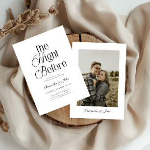 Invitation La Nuit Avant le Dîner de Répétition de Photo Mode