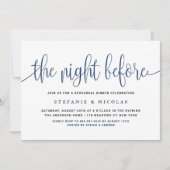 Invitation La Nuit Avant Le Dîner De Répétition De Script Ble (Devant)