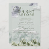 Invitation La nuit avant le dîner de répétition des Mariages (Devant / Derrière)