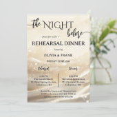 Invitation La Nuit Avant Le Dîner De Répétition D'Or (Debout devant)