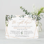 Invitation La Nuit Avant Le Dîner De Répétition D'Or De Verdu (Debout devant)