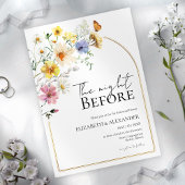 Invitation La Nuit Avant Le Dîner De Répétition Du Fleur sauv