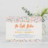 Invitation La Nuit Avant Le Dîner De Répétition Festive (Debout devant)