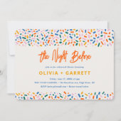 Invitation La Nuit Avant Le Dîner De Répétition Festive (Devant)