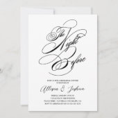 Invitation La Nuit Avant Le Dîner De Répétition Mariage Invit (Devant)