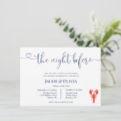 Invitation La Nuit Avant Le Dîner De Répétition Mariage Invit (Debout devant)