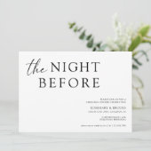 Invitation La Nuit Avant Le Dîner De Répétition Mariage Invit (Debout devant)