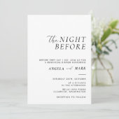 Invitation La Nuit Avant Le Dîner De Répétition Mariage Moder (Debout devant)