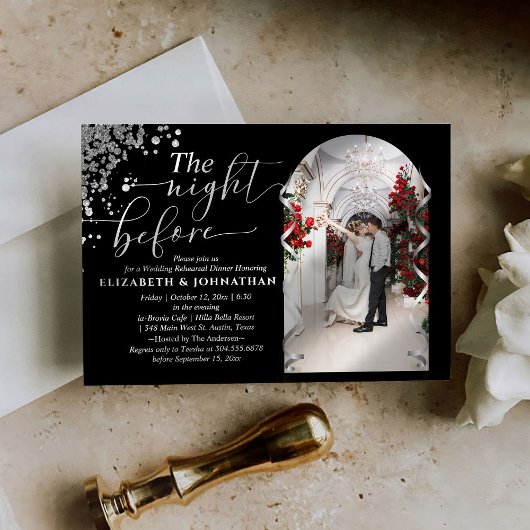 Invitation La Nuit Avant Le Dîner De Répétition Mariage Photo