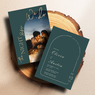 Invitation La Nuit Avant Le Dîner De Répétition Photo Arch